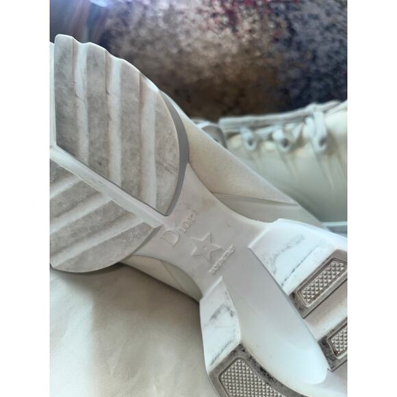Dior D "All White" Connect Sneakers Size 37.5 - Picture 11 of 14